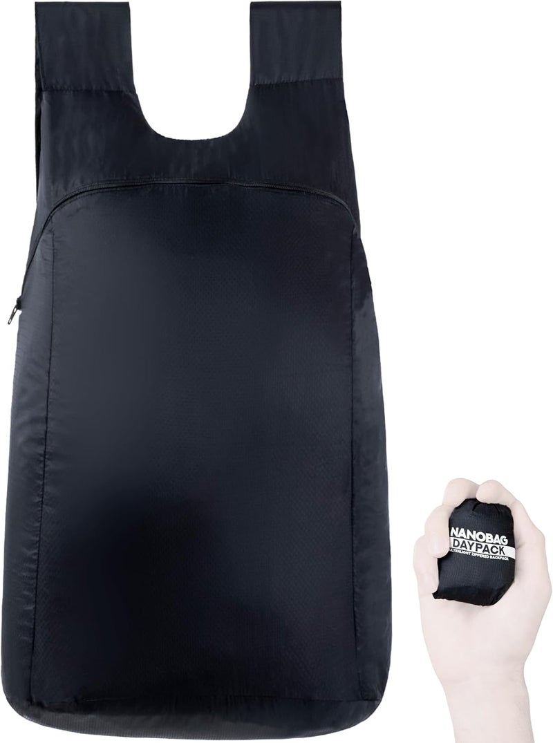 Nanobag Store Ultra-Lightweight Foldable Backpack for Traveling and Compact Mini Hiking Pack for Men & Women, Reusable Collapsible - Image 1